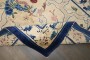 Cream and Blue Chinese Peking Rug No. j4857