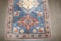 Blue Vintage Inspired Caucasian Rug No. j4884
