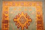 Square Antique Small Oushak Rug No. j4932