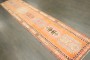Orange Anatolian Turkish Runner No. j4934