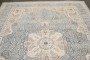 Blue Persian Tabriz Medallion Carpet No. j4935