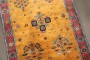 Vintage Inspired Mustard Persian Gabbeh Runner No. j4953