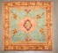 Blue Green Antique Oushak Square Rug No. j4960
