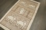 Modern Persian Gabbeh Sheep Ram Rug No. j4977