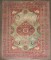 Green Hunting Animal Doroksh Persian Distressed Rug No. j5010