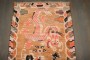Pair of Peach Vintage Dragon Tibetan Rugs No. j5022