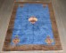 Dynamic Blue Chinese Art Deco Carpet No. j5026