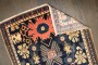 Navy Persian Senneh Small Rug No. j5049