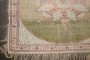 Green Silk Square Turkish Keysari Rug No. j5058