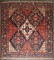 Large Scale Antique Geometric Persian Bakhtiari Rug No. j5107