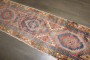 Narrow Worn Persian Heriz Runner No. j5253