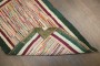 Striped American Hooked Baby Size Rug No. j5265