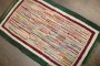 Striped American Hooked Baby Size Rug No. j5265