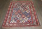 Blue Late 19th Century Square Caucasian Kuba Rug No. j5269