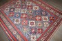 Blue Late 19th Century Square Caucasian Kuba Rug No. j5269