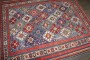 Blue Late 19th Century Square Caucasian Kuba Rug No. j5269