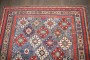 Blue Late 19th Century Square Caucasian Kuba Rug No. j5269