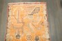 Orange Vintage Tibetan Rug No. j5291