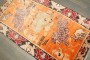Orange Animal Motif Tibetan Rug No. j5292