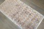 Turkish Konya Tulu Geometric Diamond Lattice Shag Rug No. j5309