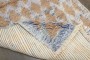 Turkish Konya Tulu Geometric Diamond Lattice Shag Rug No. j5309