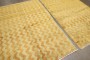 Pair of Yellow Vintage Turkish Tulu Chevron Rugs No. j5313