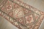 Geometric Brown Antique Persian Hamadan Rug No. j5352