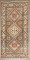 Geometric Brown Antique Persian Hamadan Rug No. j5352