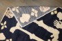 Navy Blue Pictorial Skeleton Vintage Tibetan Rug No. j5370