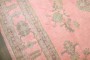 Bubble Gum Pink Square Antique Turkish Oushak Rug No. j5382