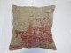 Large Antique Turkish Oushak Rug Pillow No. p1006