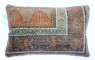 Orange Turkish Border Rug Pillow No. p2378