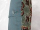 Distressed Caucasian Rug Pillow with blue backing No. p2662