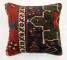 Antique Navy Heriz Rug Pillow No. p3627