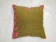 Green and Pink Kilim Pillow No. p3696