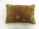 Brown Turkish Lumbar Rug Pillow No. p4244