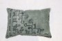 Green Chinese Lumbar Rug Pillow No. p4747