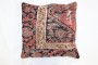Rustic Worn Persian Mahal Rug Pillow No. p4913