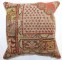 Vintage Turkish Square Rug Pillow No. p4919