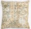 Worn Hamedan Large Rug Pillow No. p4940