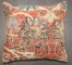 Antique Mini Persian Mahal Rug Pillow No. p5083