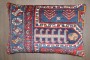 Persian Kurd Antique Rug Pillow No. p5198