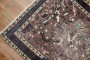 Muave Brown Handwoven Antique Persian Accent Rug No. r1021