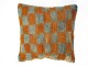 Turkish Checkerboard Rug Pillow No. r2030f