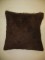 Brown Mohair Rug Pillow No. r2962