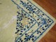 White Blue Chinese Distressed Rug No. r4653