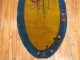 Yellow Oval Chinese Art Deco Small Rug No. r4936