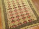 Corridor Size Vintage Turkish Kars Rug with Pink Accents No. r4949