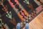 Tribal Bohemian Vintage Turkish Kilim Flat-Weave No. r5275