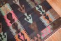 Tribal Bohemian Vintage Turkish Kilim Flat-Weave No. r5275